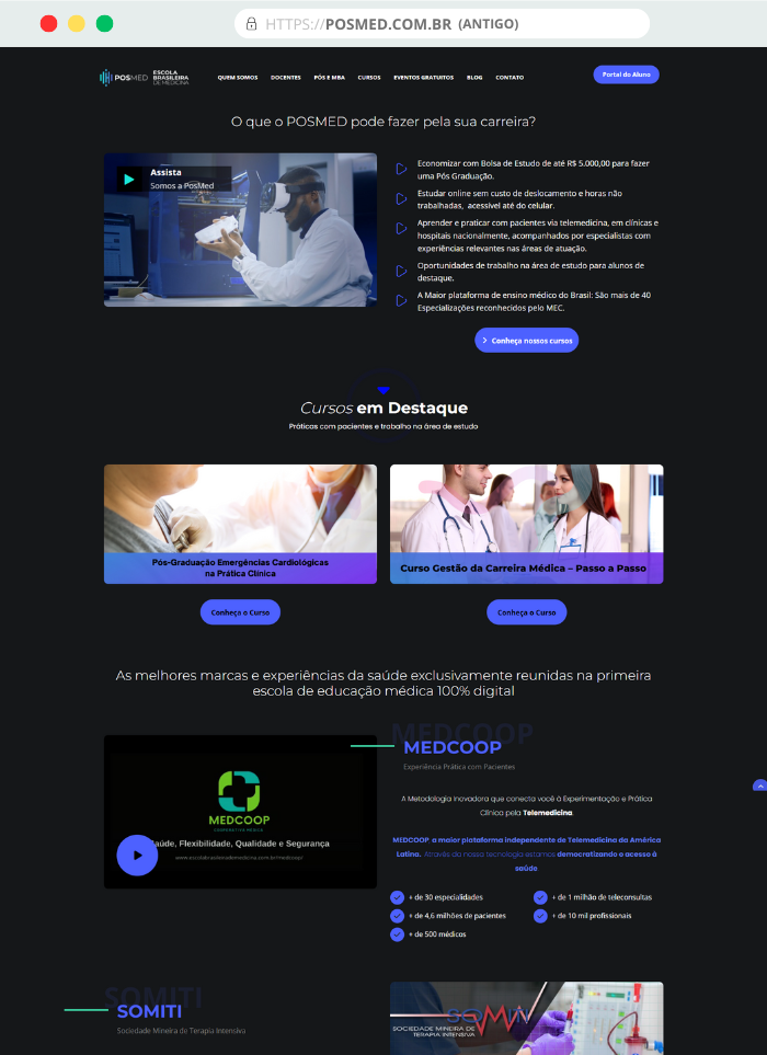 Website - Posmed antigo
